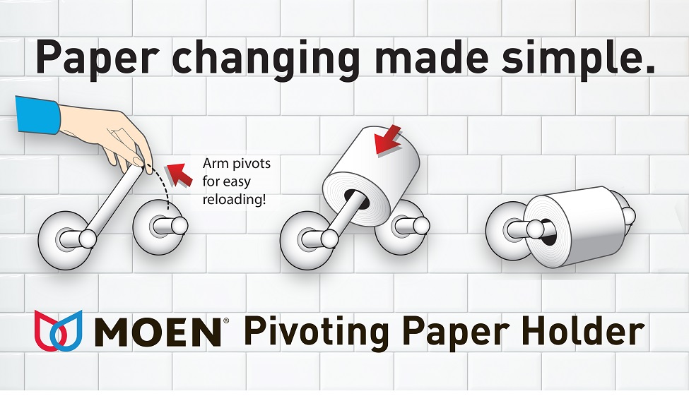 Shop The Home Depot for MOEN pivoting toilet paper